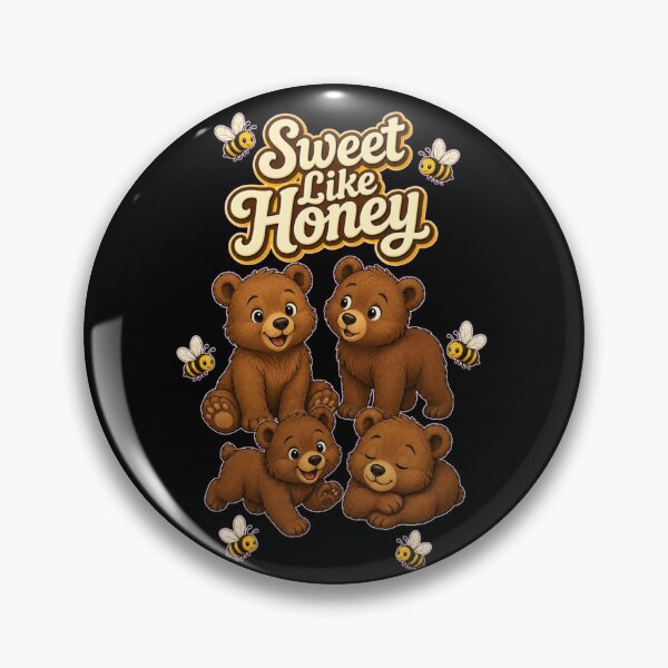 Artikelvorschau, Süß wie Honig – Niedlicher Bär & 7 Bienen im Cottagecore-Design entworfen und verkauft von Cartoon art with a purpose ❤️ Supporting Althea’s friends .