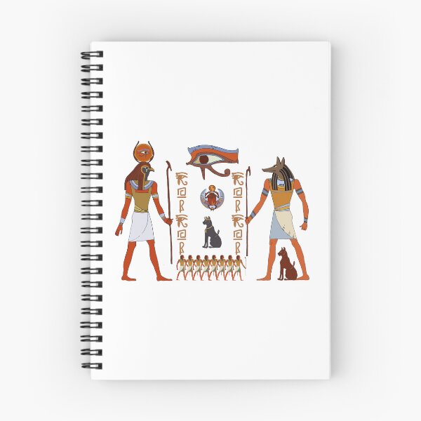 Item preview, Ancient Egyptian Deities Art | Ra and Anubis Illustration | Eye of Horus Scarab Symbol designed and sold by GulfSignature.