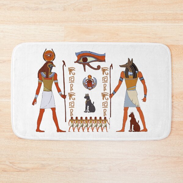 Item preview, Ancient Egyptian Deities Art | Ra and Anubis Illustration | Eye of Horus Scarab Symbol designed and sold by GulfSignature.