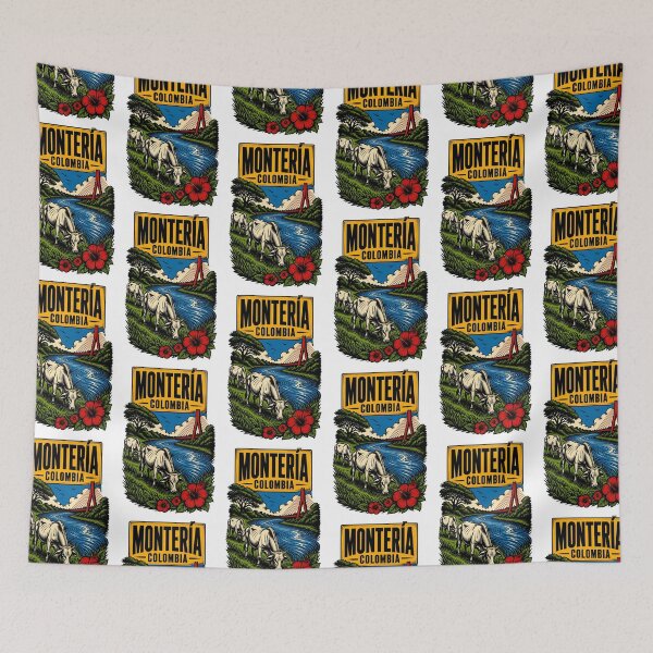 Item preview, Monteria Colombia Vintage Travel Tourism designed and sold by TravelersGems.