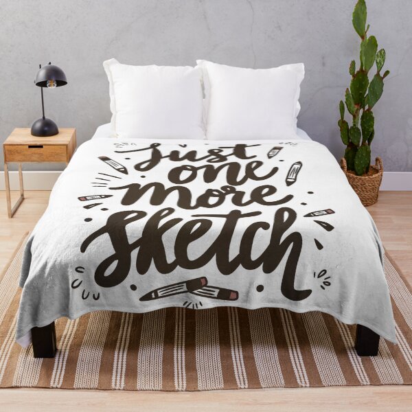 Item preview, Just One More Sketch Artist Quote Design designed and sold by DinaArtStudio.