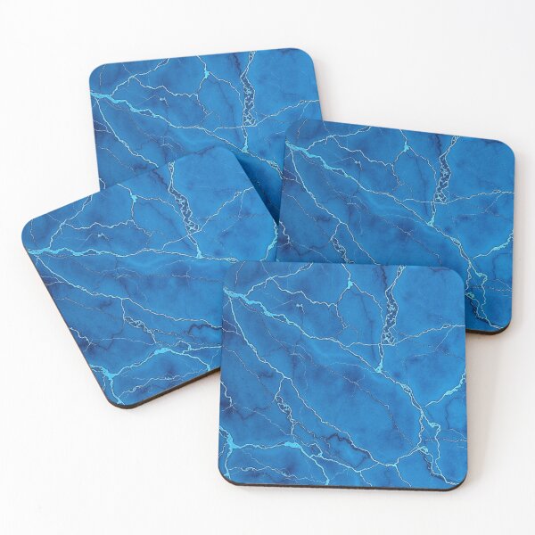 Item preview, Deep Blue Cracked Ice Marble designed and sold by IntelliMindDesigns.