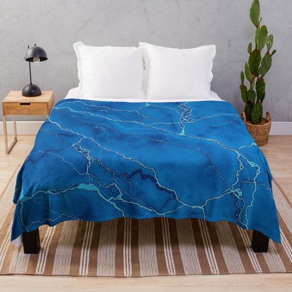 Item preview, Deep Blue Cracked Ice Marble designed and sold by IntelliMindDesigns.