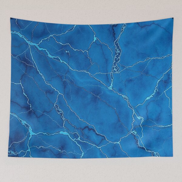 Item preview, Deep Blue Cracked Ice Marble designed and sold by IntelliMindDesigns.