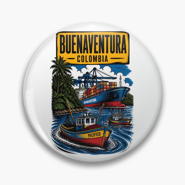 Item preview, Buenaventura Colombia Vintage Travel Tourism designed and sold by TravelersGems.