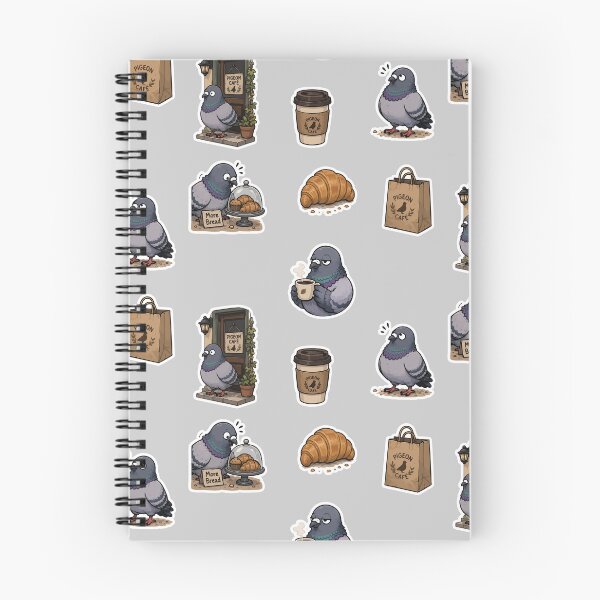 Item preview, Pigeon Cafe Coffee & Pastry Sticker Set designed and sold by SimplePoDesign.