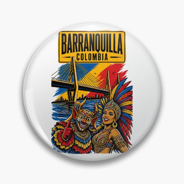 Aperçu de l'œuvre Barranquilla, Colombie, Voyages et tourisme vintage créée et vendue par TravelersGems.