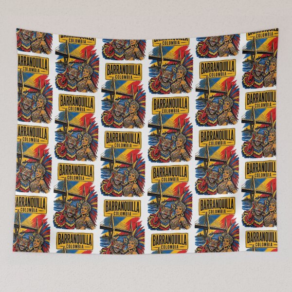 Item preview, Barranquilla Colombia Vintage Travel Tourism designed and sold by TravelersGems.