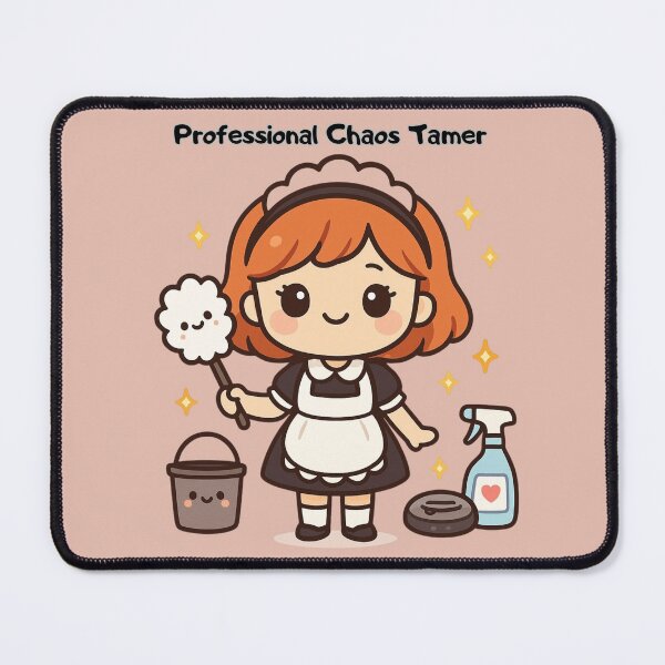 Item preview, Kawaii housekeeper text designed and sold by KawaiiHero.
