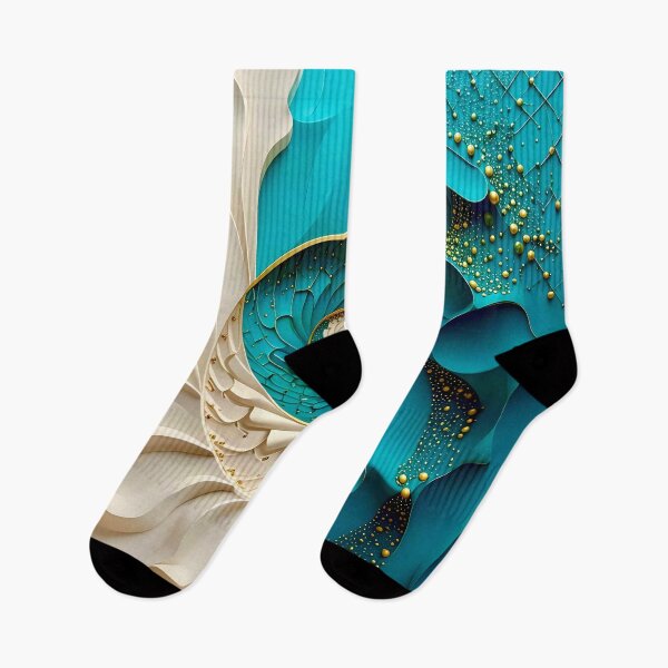Item preview, Ocean Turquoise and Alabaster Ribbon Vortex designed and sold by Vicky Brago-Mitchell®.