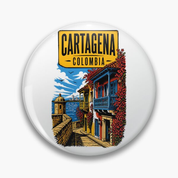 Item preview, Cartagena Colombia Vintage Travel Tourism designed and sold by TravelersGems.