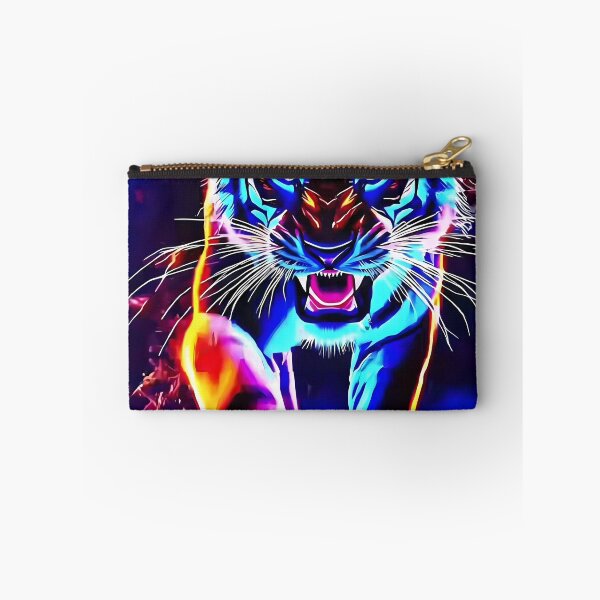 Item preview, Cyberpunk Neon Tiger Art designed and sold by NeonRealmsStudio.