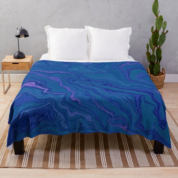 Item preview, Blue Purple Fluid Swirl Abstract designed and sold by IntelliMindDesigns.