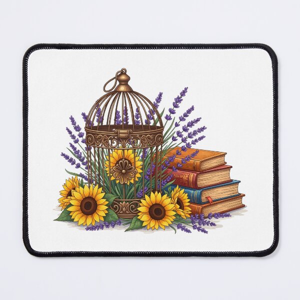 Item preview, Birdcage in flowers designed and sold by PrintLabStudio.