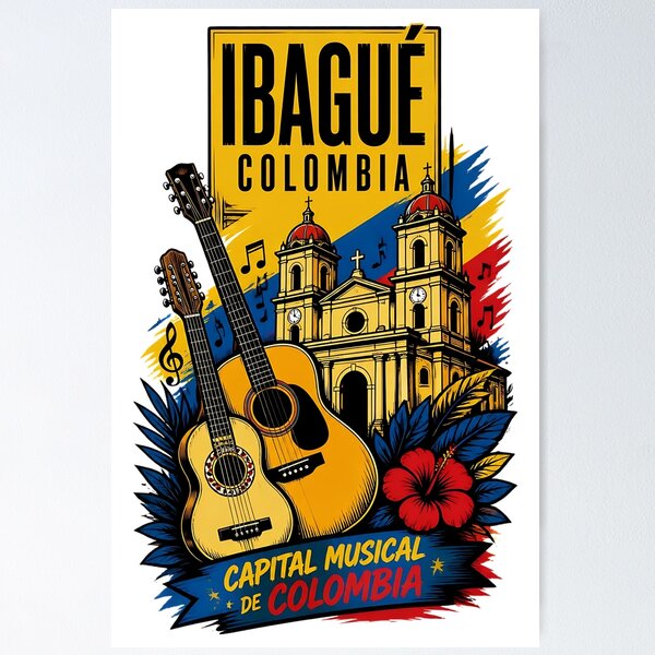 Item preview, Ibague Colombia Vintage Travel Tourism designed and sold by TravelersGems.