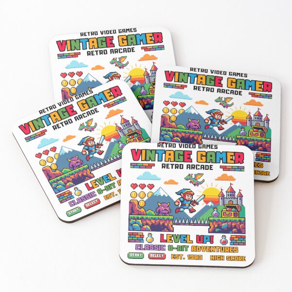 Item preview, RETRO VIDEO GAMES designed and sold by rich-moda.