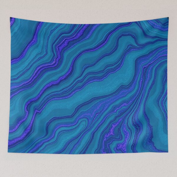 Item preview, Deep Blue Agate Layer Pattern designed and sold by IntelliMindDesigns.