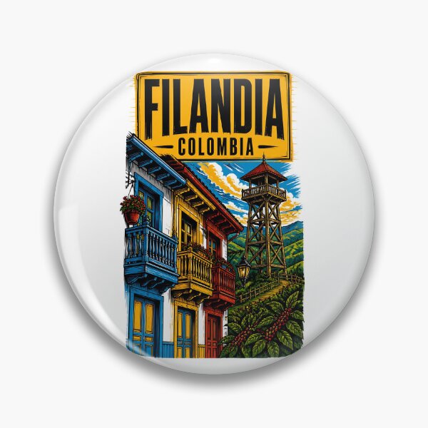Item preview, Filandia Colombia Vintage Travel Tourism designed and sold by TravelersGems.