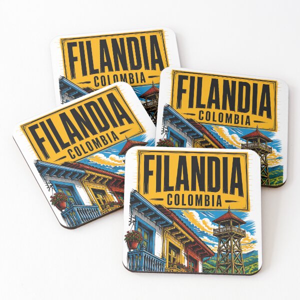 Item preview, Filandia Colombia Vintage Travel Tourism designed and sold by TravelersGems.