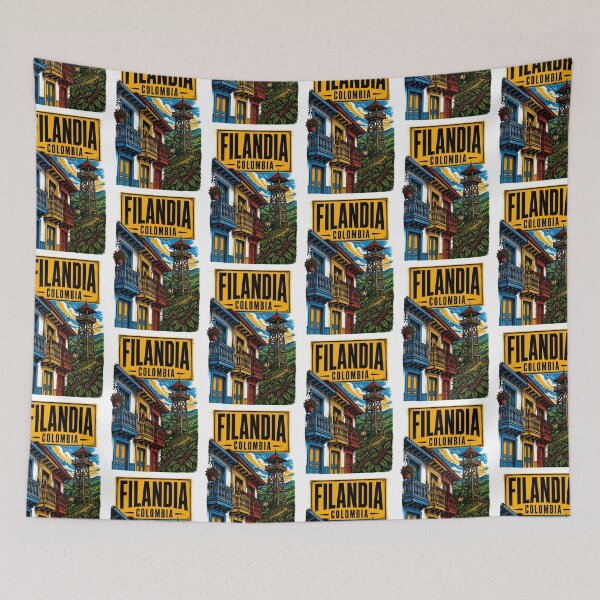 Item preview, Filandia Colombia Vintage Travel Tourism designed and sold by TravelersGems.