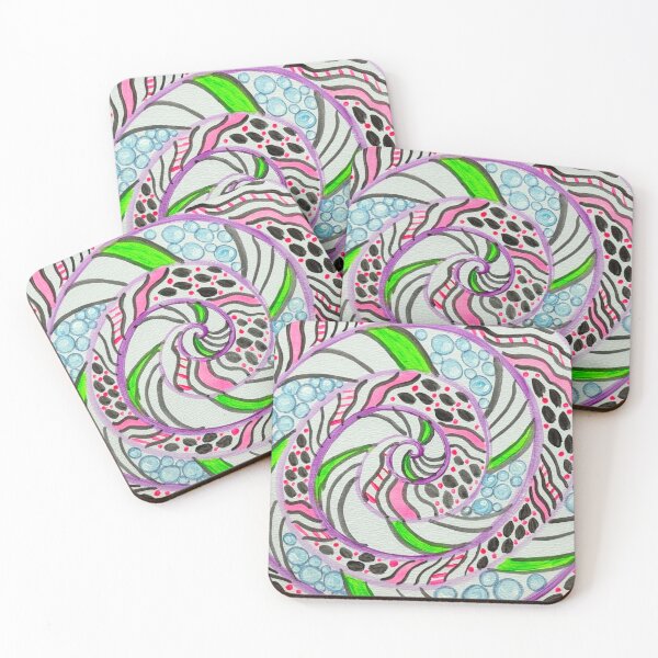 Item preview, Neon Coffee Swirl Mandala designed and sold by ArtwithaFriend.