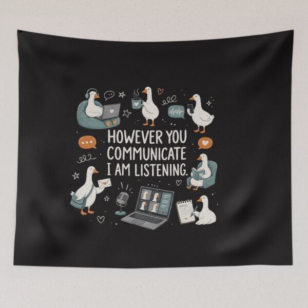 Item preview, However You Communicate I’m Listening AAC SLP Silly Goose designed and sold by Clairenity Studio.