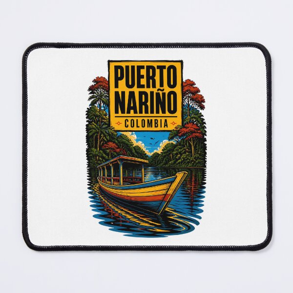 Item preview, Puerto Narino Colombia Vintage Travel Tourism designed and sold by TravelersGems.