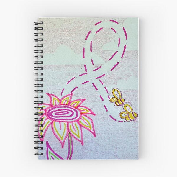 Item preview, Bees for Breast Cancer Awareness Sketch designed and sold by ArtwithaFriend.