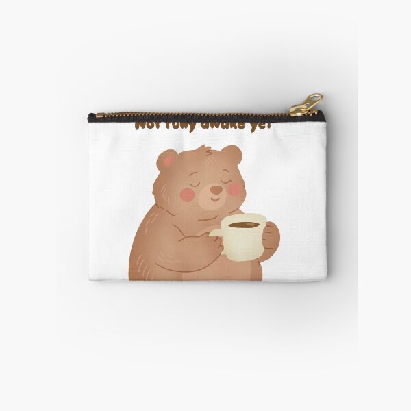 Item preview, Not Fully Awake Yet Bear Illustration designed and sold by DinaArtStudio.