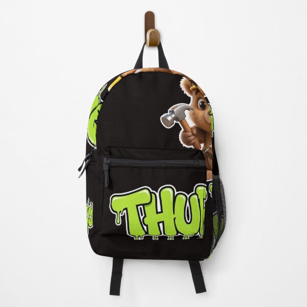 Item preview, Thursday Hammer Time Ouch - Cute Beaver Builder Graffiti designed and sold by Surviving Monday Club.