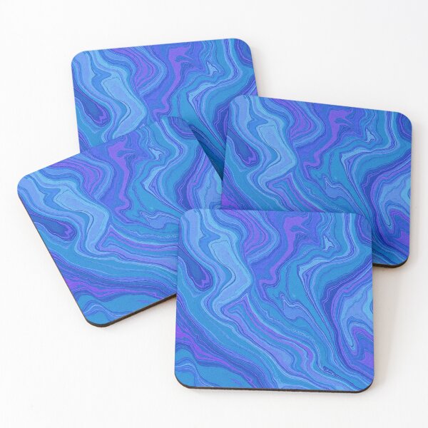 Item preview, Blue White Liquid Marble Flow designed and sold by IntelliMindDesigns.