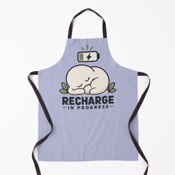 Item preview, Recharge In Progress Low Battery Cute Self Care Blob designed and sold by QCena.