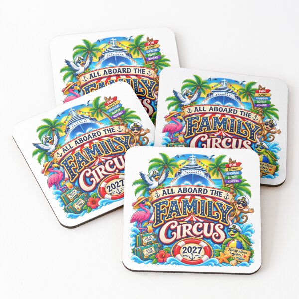 Item preview, TRAVEL COLLECTION - FAMILY CRUISE -  ALL ABOARD THE FAMILY CIRCUS • 2027 designed and sold by WheelieGdArt.
