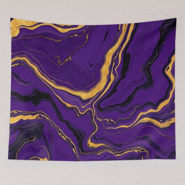 Item preview, Purple Gold Luxury Marble Abstract designed and sold by IntelliMindDesigns.