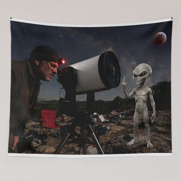 Item preview, When You Look Through a Telescope And The Universe Flips You Off designed and sold by AfresStudio.