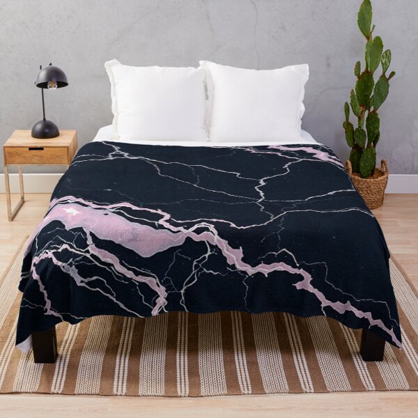 Item preview, Dark Navy Pink Cracked Marble designed and sold by IntelliMindDesigns.