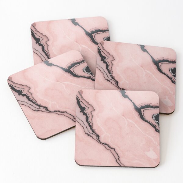 Item preview, Soft Pink Marble Vein Abstract designed and sold by IntelliMindDesigns.