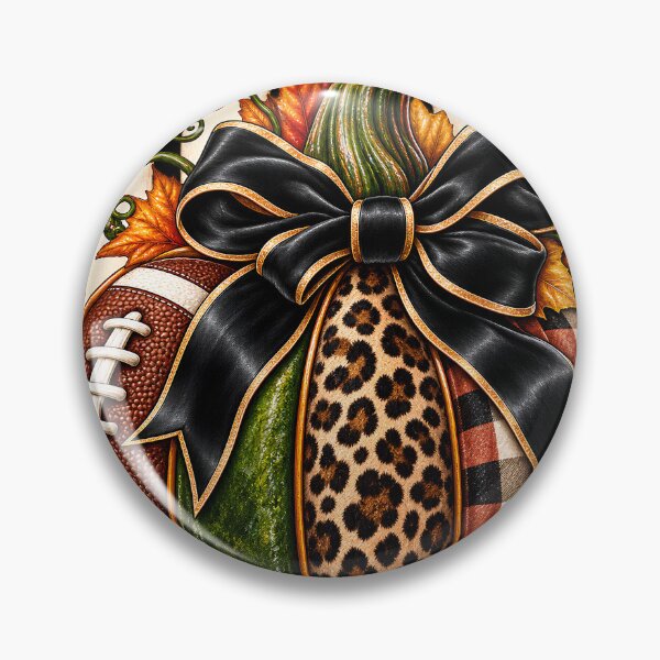Item preview, Striped Football Pumpkin Leopard Plaid Fall Graphic designed and sold by VGAfanatic.