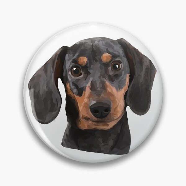 Item preview,  Dachshund Geometric Design – Headshot Illustration, Transparent Background designed and sold by Wheel and Woof.