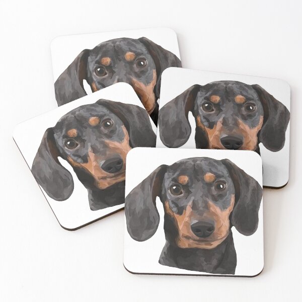 Item preview,  Dachshund Geometric Design – Headshot Illustration, Transparent Background designed and sold by Wheel and Woof.