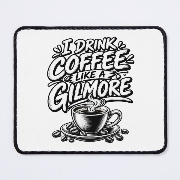 Item preview, I Drink Coffee Like A Gilmore Retro Typography designed and sold by FlatInkStudio.