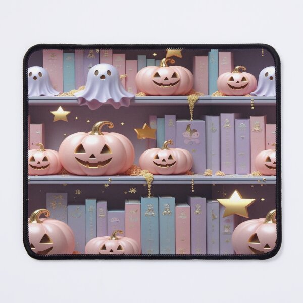 Item preview, Haunted Bookshelf: Halloween in Pastel Tones designed and sold by BriSher.