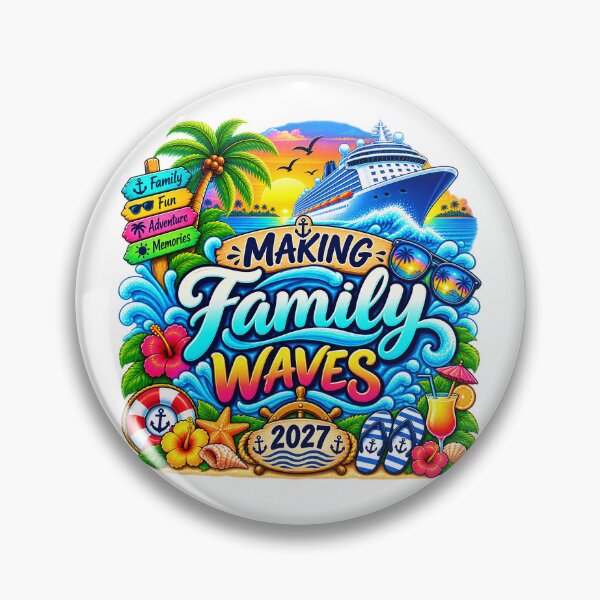 Item preview, TRAVEL COLLECTION - FAMILY CRUISE - MAKING FAMILY WAVES • 2027 designed and sold by WheelieGdArt.