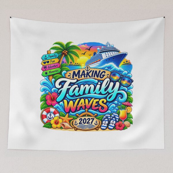 Item preview, TRAVEL COLLECTION - FAMILY CRUISE - MAKING FAMILY WAVES • 2027 designed and sold by WheelieGdArt.