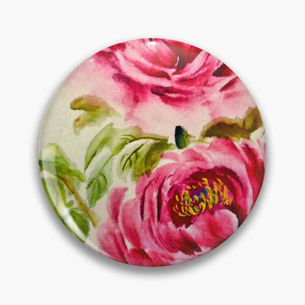 Item preview, Vintage Blushing Peony Duo Watercolor designed and sold by Vintage-Lady65.