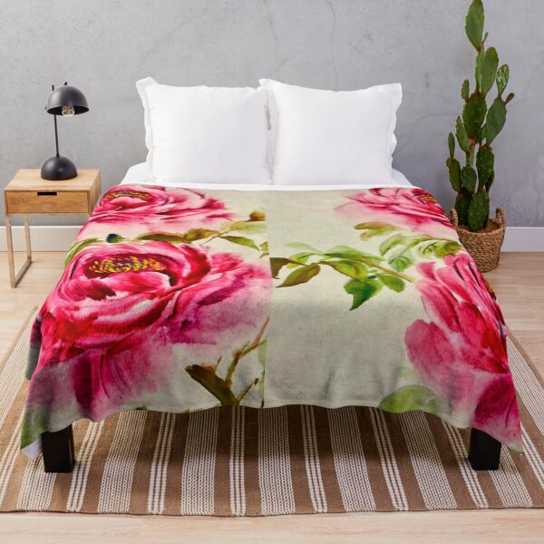 Item preview, Vintage Blushing Peony Duo Watercolor designed and sold by Vintage-Lady65.