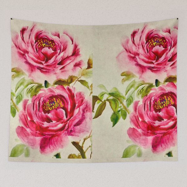 Item preview, Vintage Blushing Peony Duo Watercolor designed and sold by Vintage-Lady65.