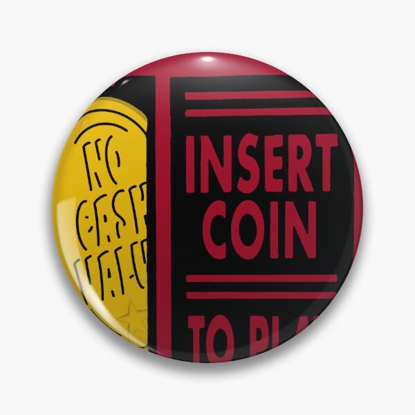 Item preview, Insert coin to play - retro arcade video games designed and sold by aziza-doodles.