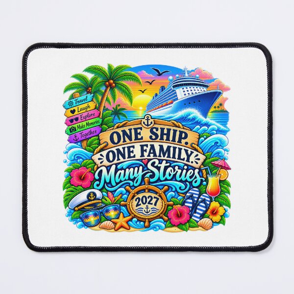 Item preview, TRAVEL COLLECTION - FAMILY CRUISE - ONE SHIP. ONE FAMILY. MANY STORIES. • 2027 designed and sold by WheelieGdArt.