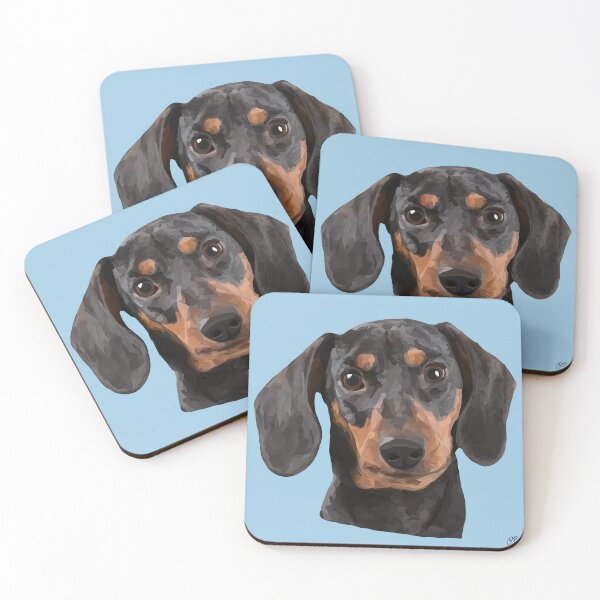 Item preview, Dachshund Geometric Design – Headshot Illustration designed and sold by Wheel and Woof.